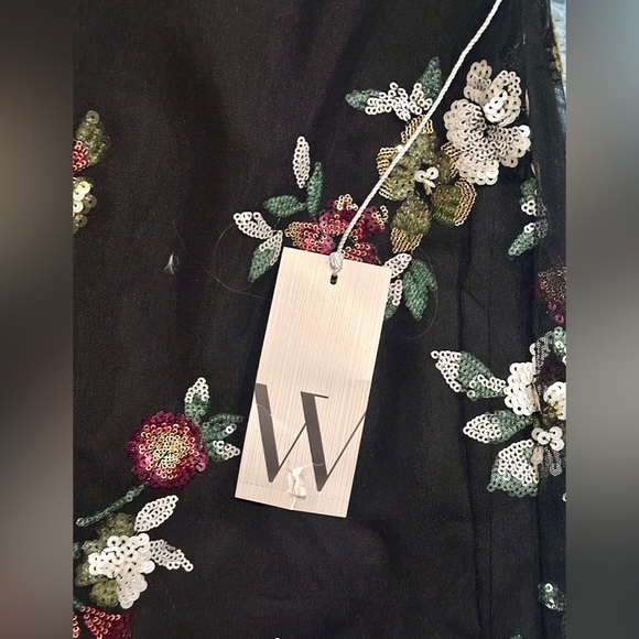 🆕 Worthington Womens Midi Floral Sequenced Pencil Skirt - Picture 7 of 8